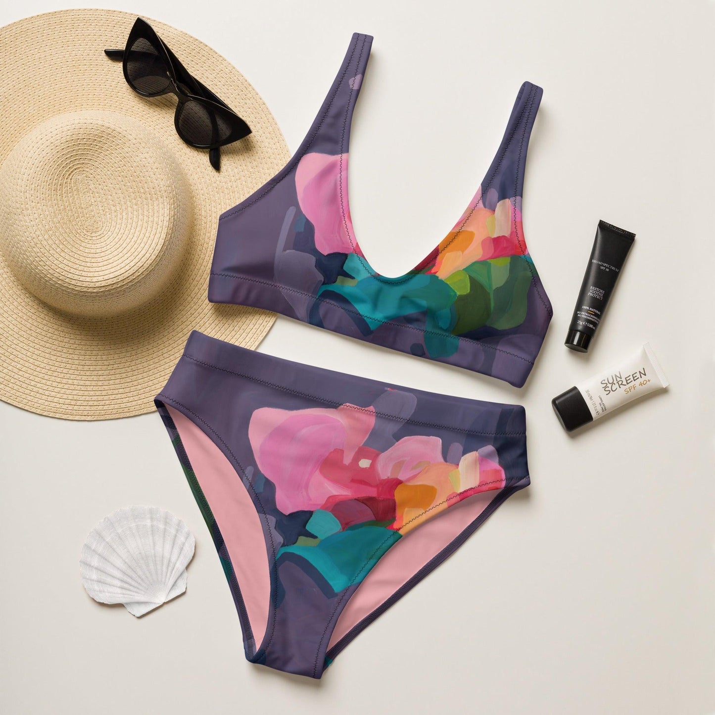 We should be more Purple - Women Swimsuit Separates-Susannah Bleasby-PaletTheory