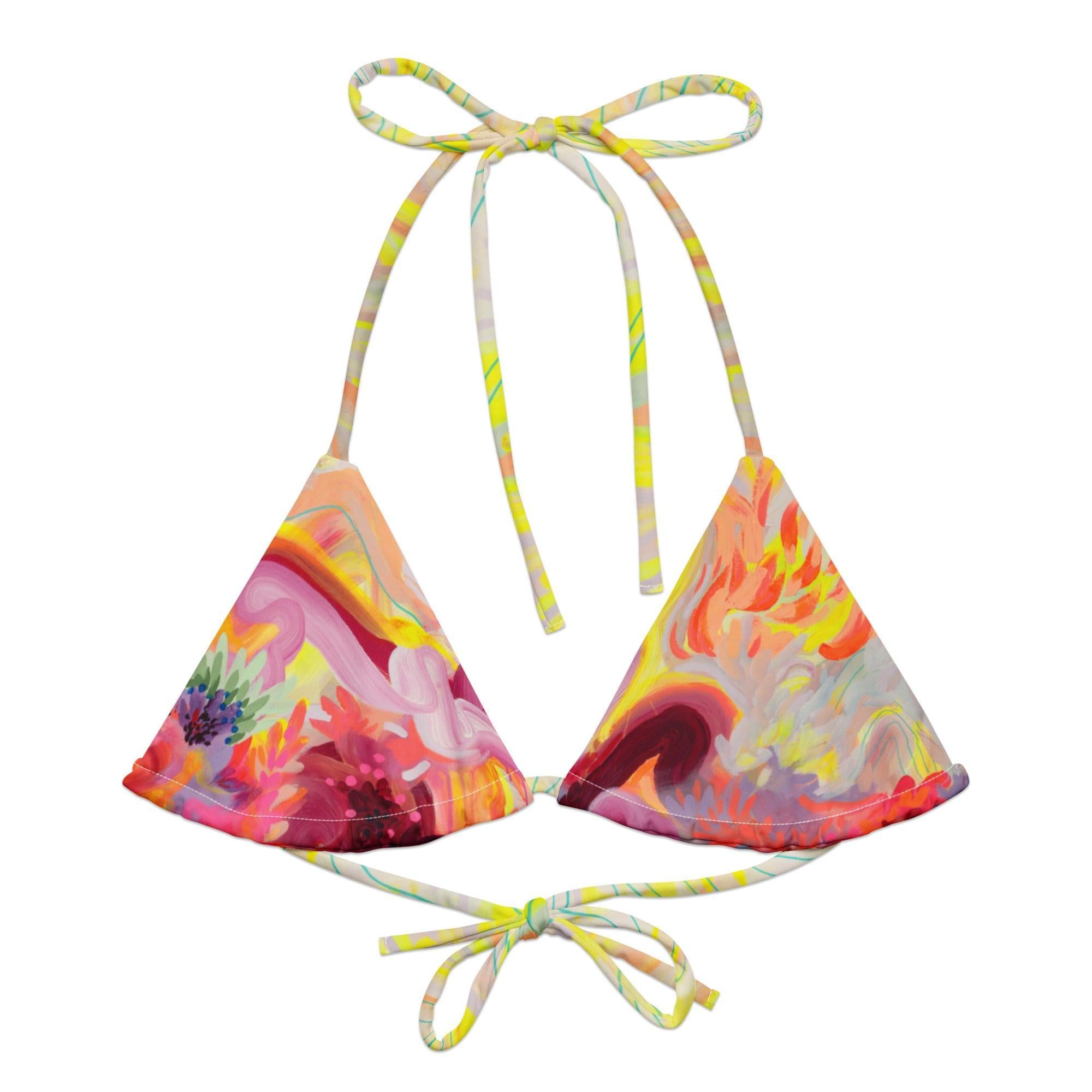 Wild Fire Convertible Triangle Bikini Top-Julie Amlin-PaletTheory