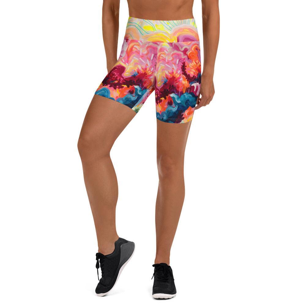 Wild Fire Swim Shorts-Julie Amlin-PaletTheory