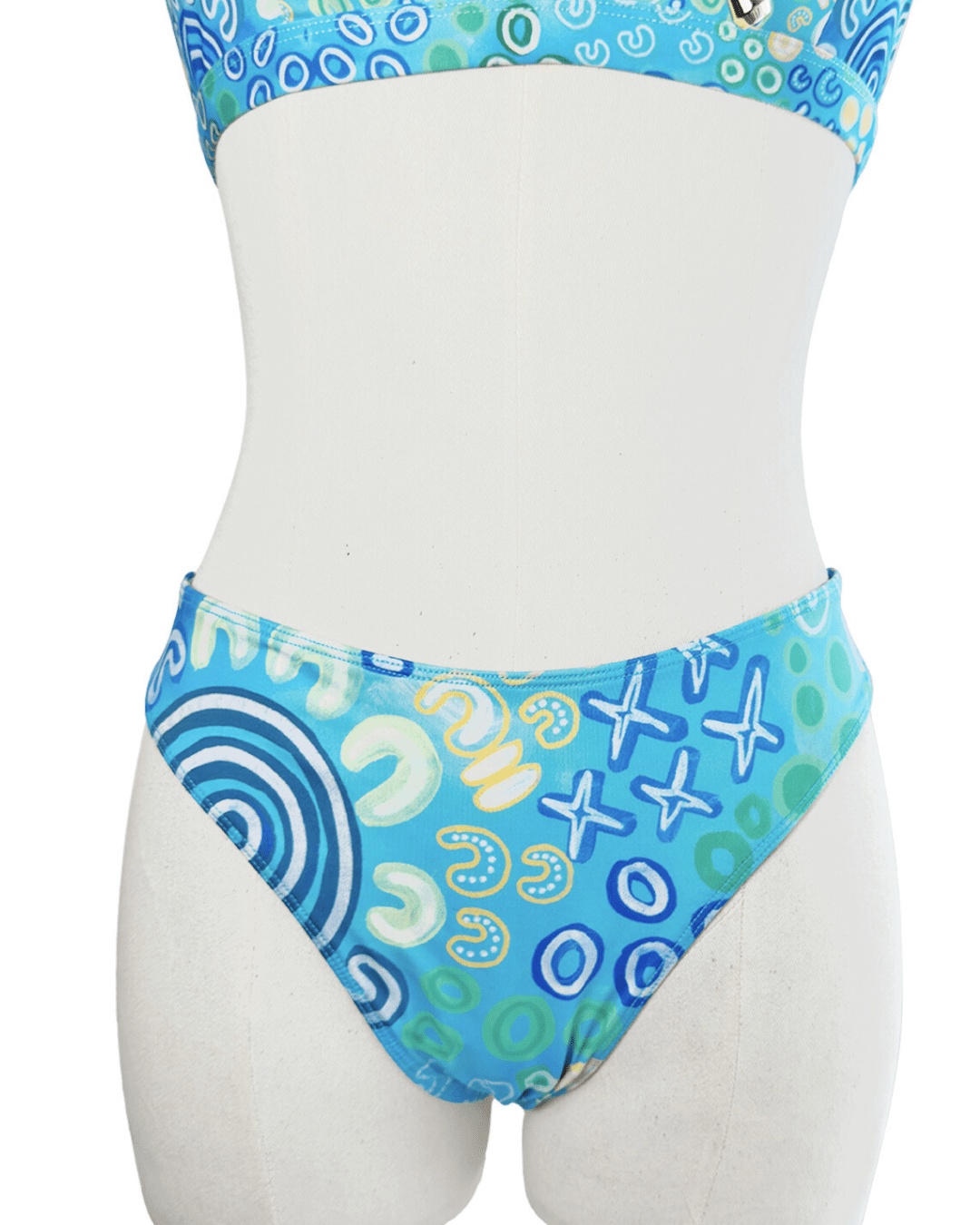 Bunurong country Thong Bikini Bottoms - Milpali bikini bottoms