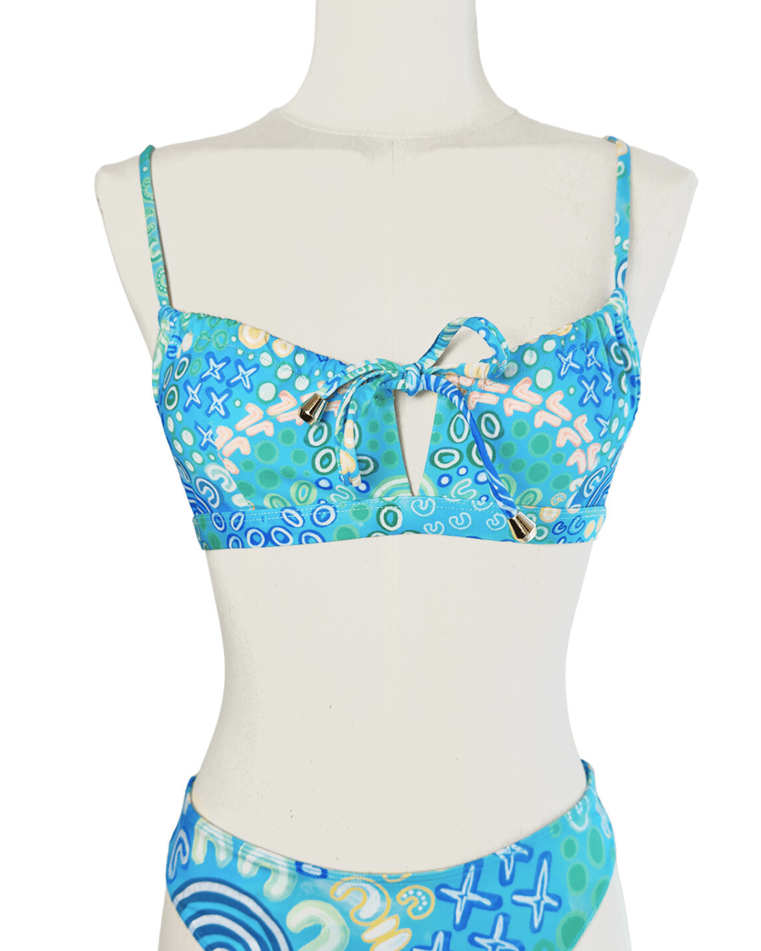 Bunurong Country Tie Front Top - Milpali Front Tie Top