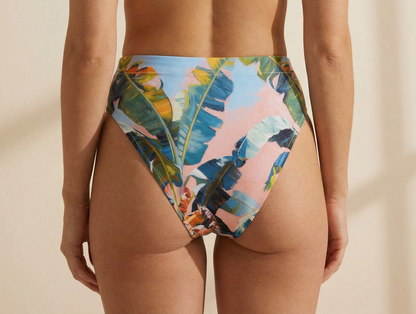 Canopy high-waisted bikini bottom