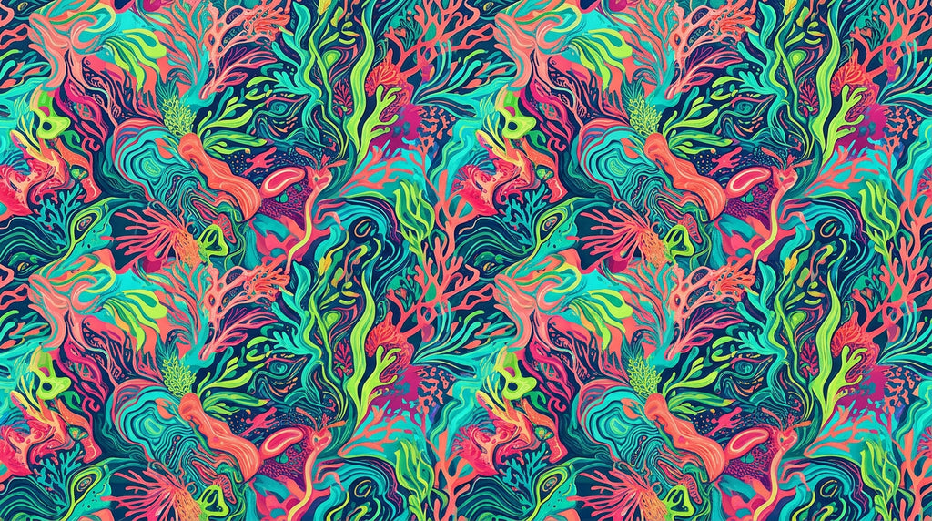 Neon Reef Crop Top Rashie