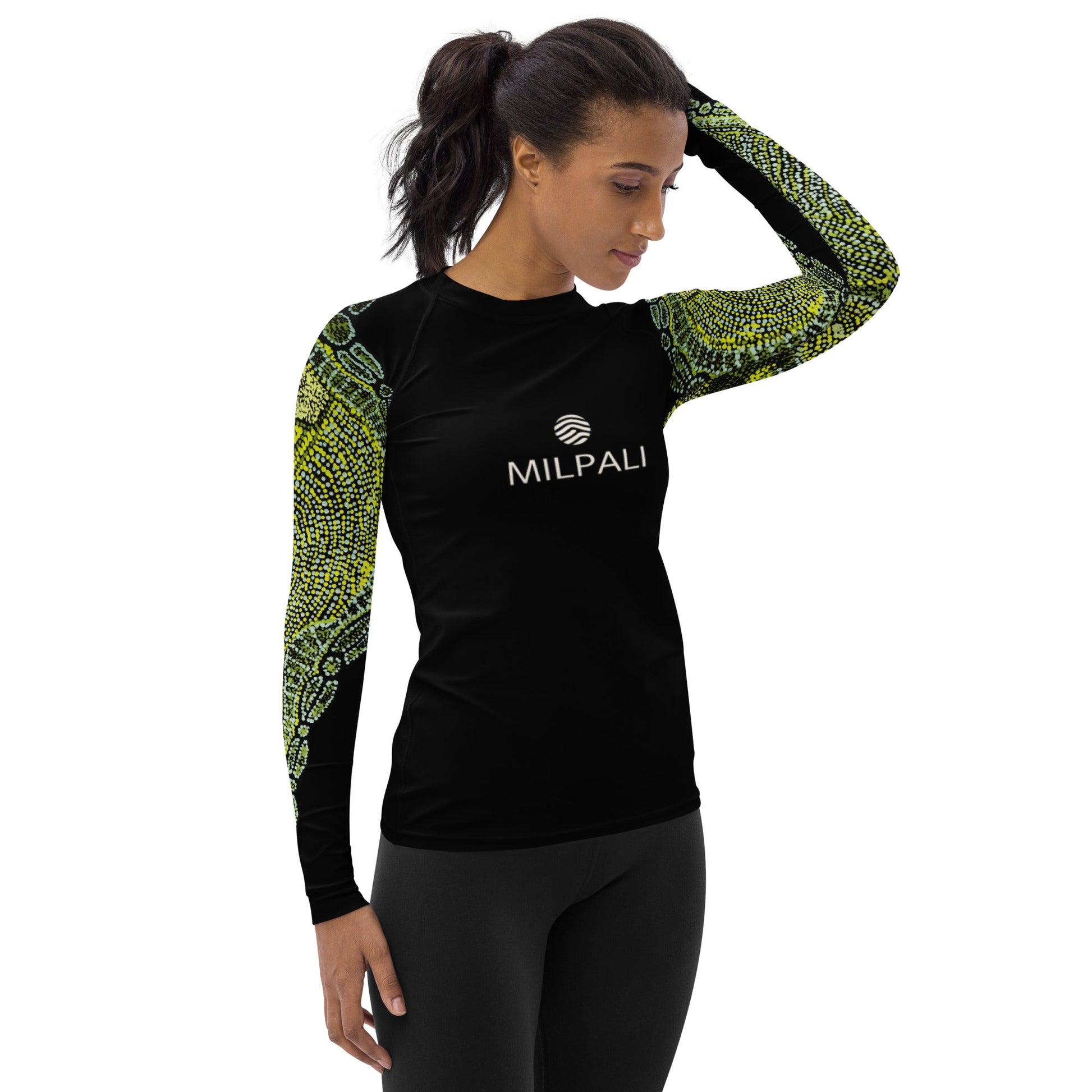 Green Path - Long - sleeve Rashguard women - SALE - Milpali