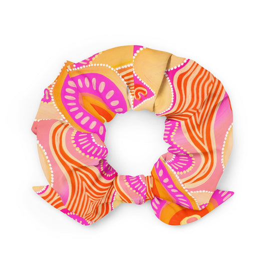 Leehan ' Heart' Recycled Scrunchie - Made of leftover materials - Milpali free_gift