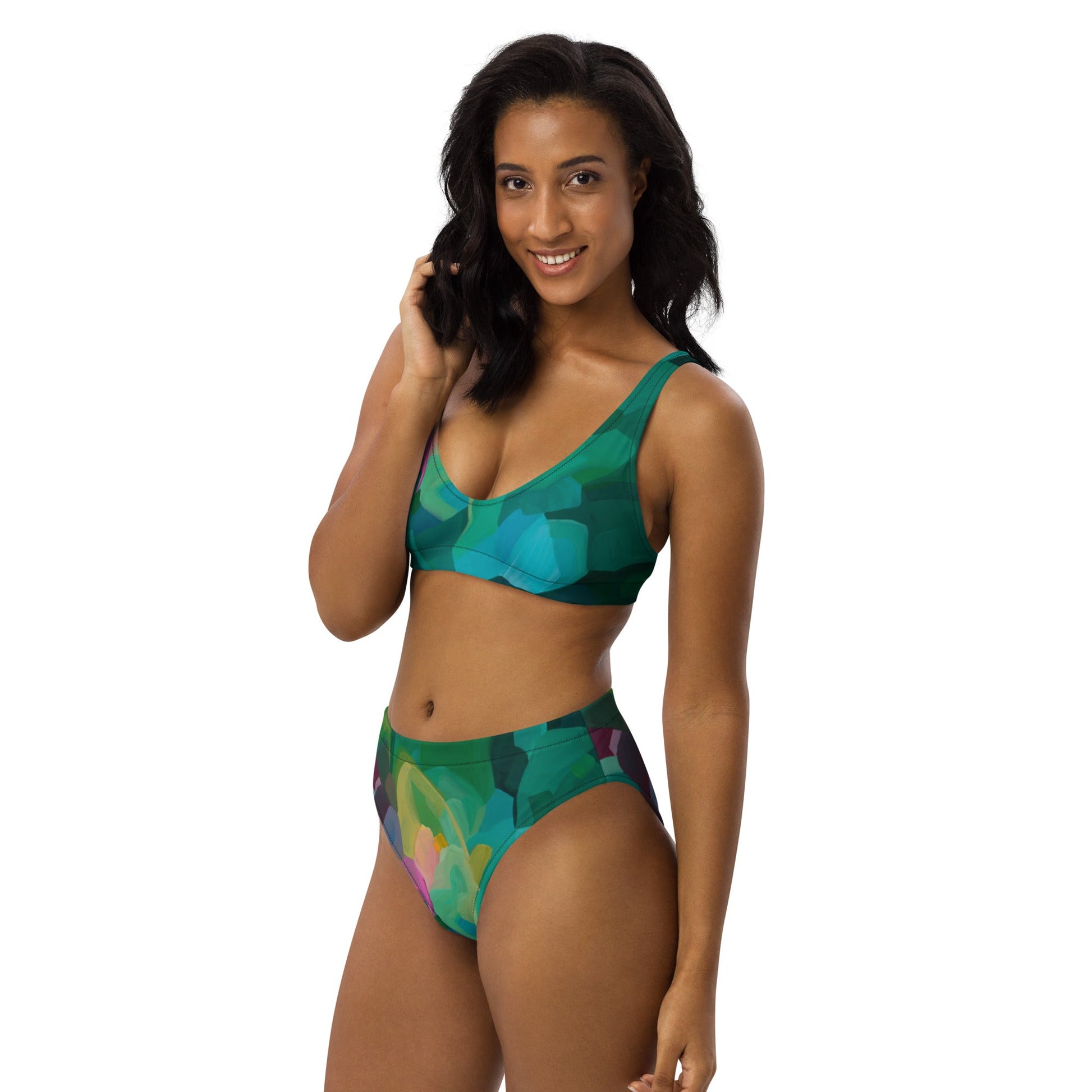 Priceless Emerald high - waisted bikini separates - Milpali Swimwear Separates