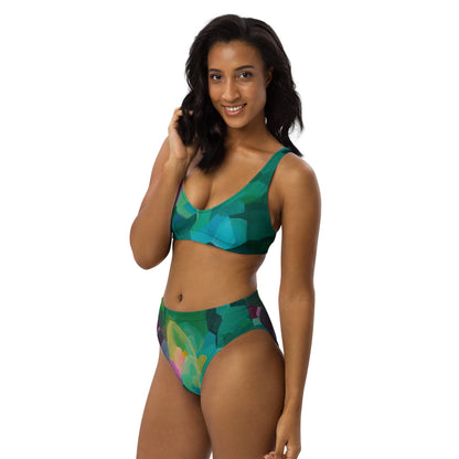 Priceless Emerald high - waisted bikini separates - Milpali Swimwear Separates