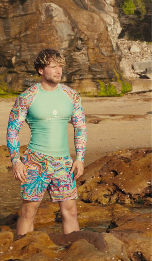 Rainbow serpent Men's swim trunks - SALE - Milpali