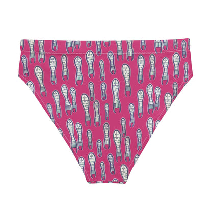 Ungud and Jiaa Dreaming high - waisted bikini bottom - Purple - Milpali