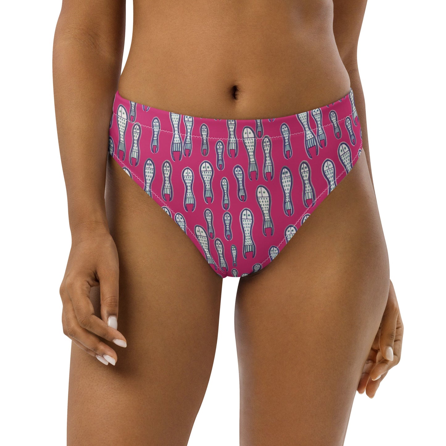 Ungud and Jiaa Dreaming high - waisted bikini bottom - Purple - Milpali