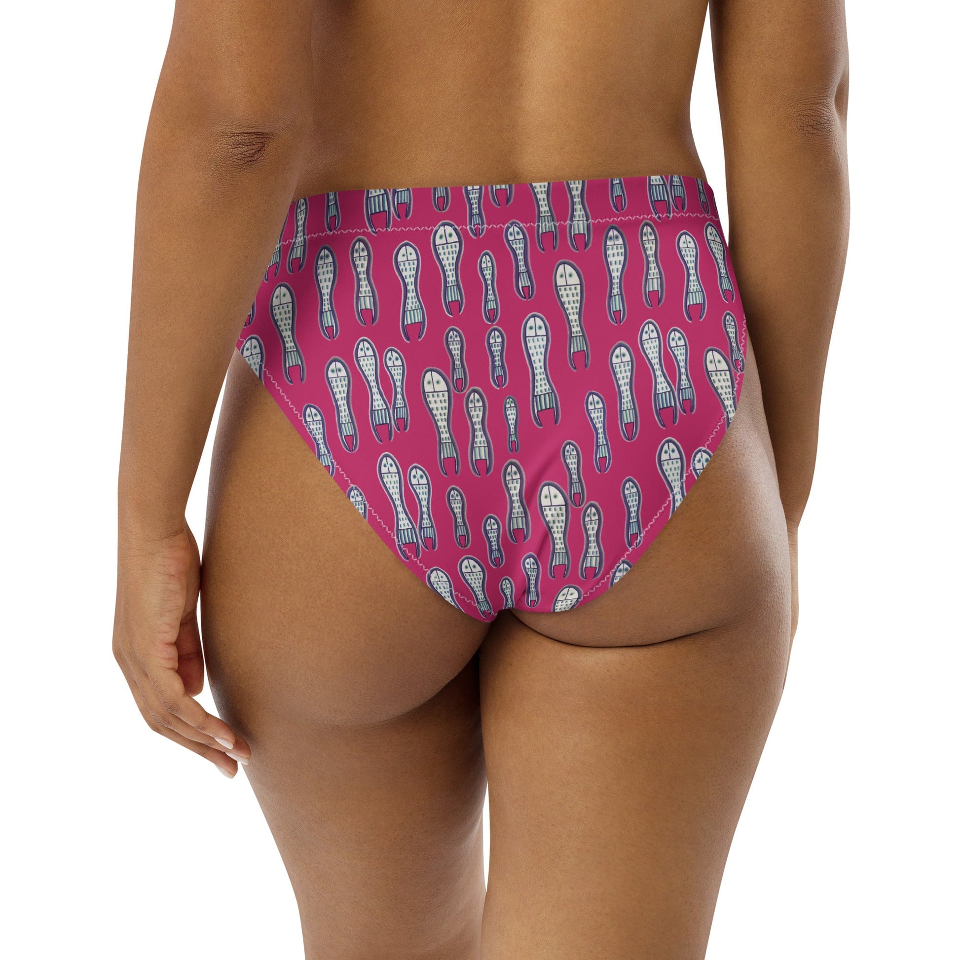 Ungud and Jiaa Dreaming high - waisted bikini bottom - Purple - Milpali