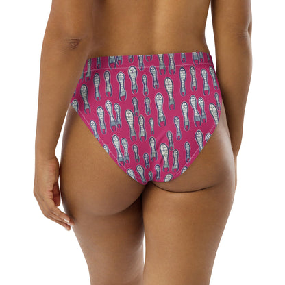 Ungud and Jiaa Dreaming high - waisted bikini bottom - Purple - Milpali