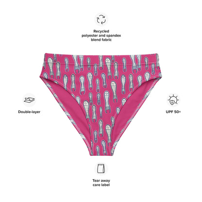 Ungud and Jiaa Dreaming high - waisted bikini bottom - Purple - Milpali