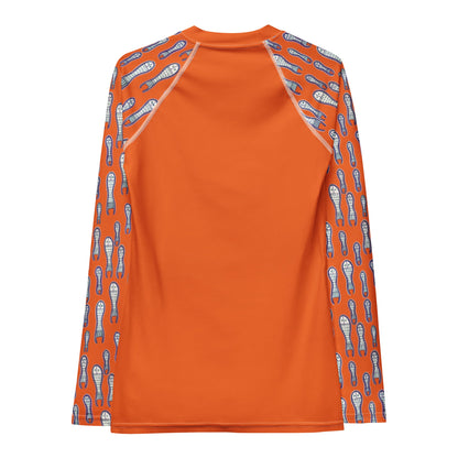 Ungud and Jiaa Dreaming Women's long sleeve Rash Guard - Orange - Milpali