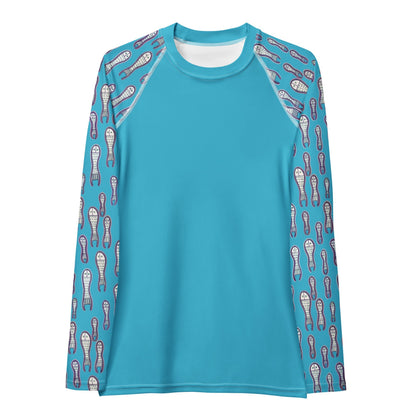 Ungud and Jiaa Dreaming - Women's Rash Guard - Blue - Milpali