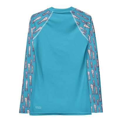 Ungud and Jiaa Dreaming - Women's Rash Guard - Blue - Milpali