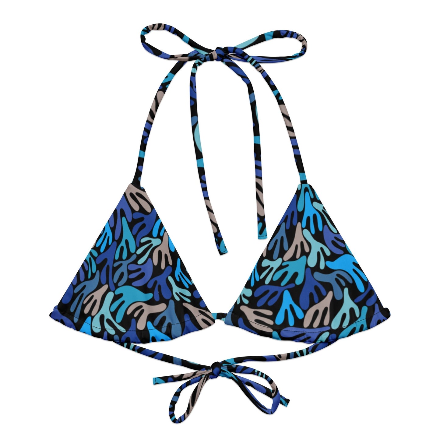 Water Plants Triangle Bikini Top - SALE - Milpali Triangle Top