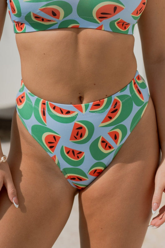 Watermelons high - waisted bikini bottom - Milpali