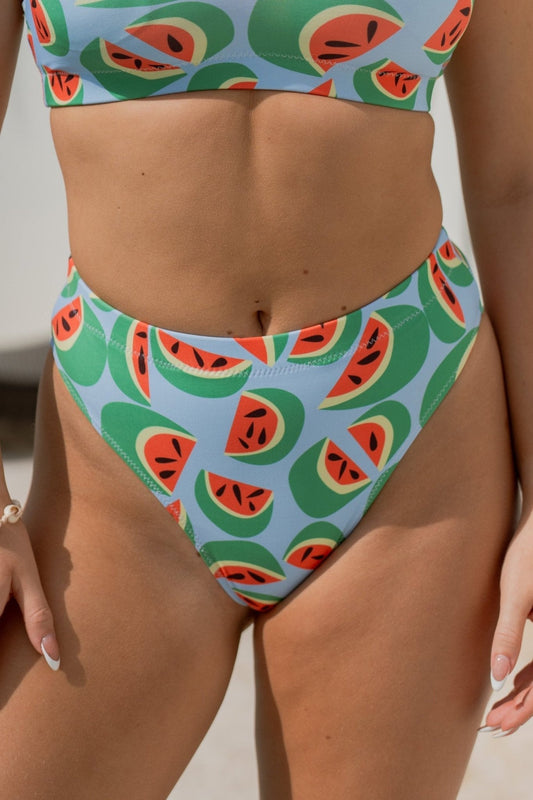Watermelons high - waisted bikini bottom - SALE - Milpali