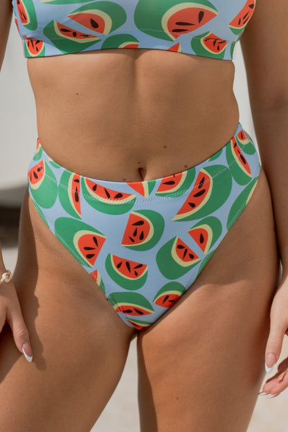 Watermelons high - waisted bikini bottom - SALE - Milpali