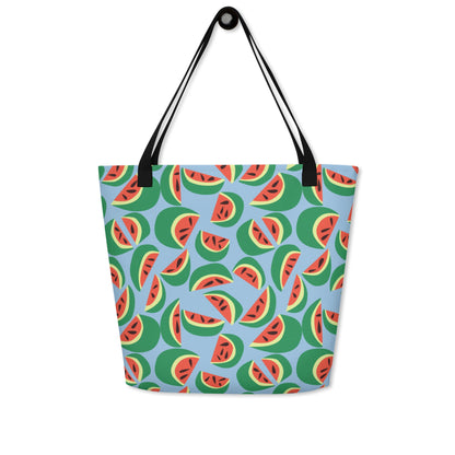 Watermelons Large Tote Bag with pocket - Milpali