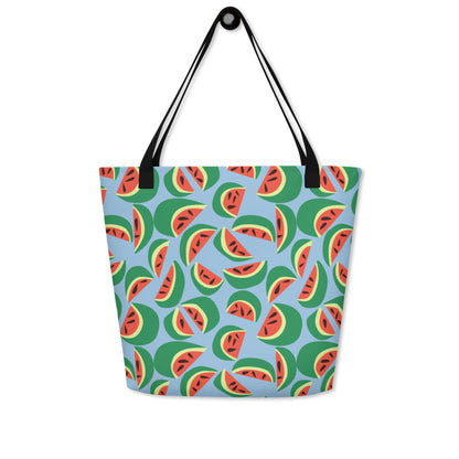 Watermelons Large Tote Bag with pocket - Milpali