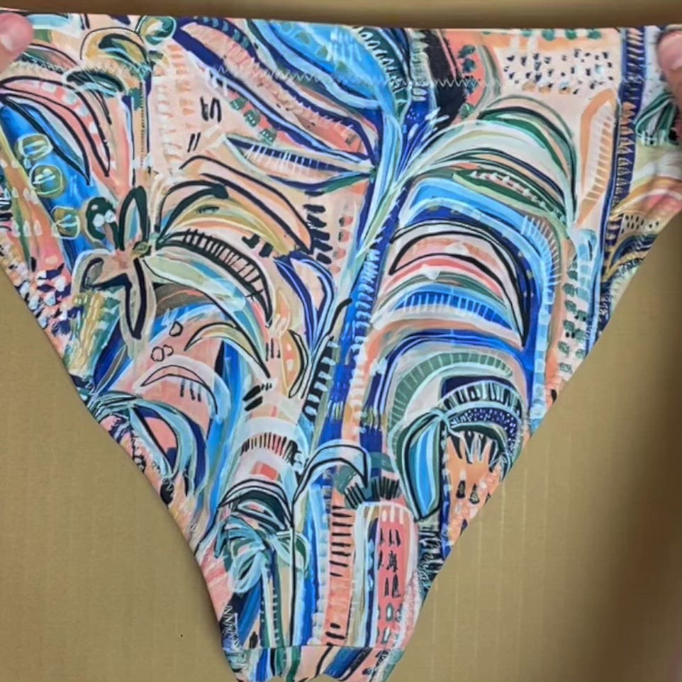 Bas de bikini taille haute Beach Oasis