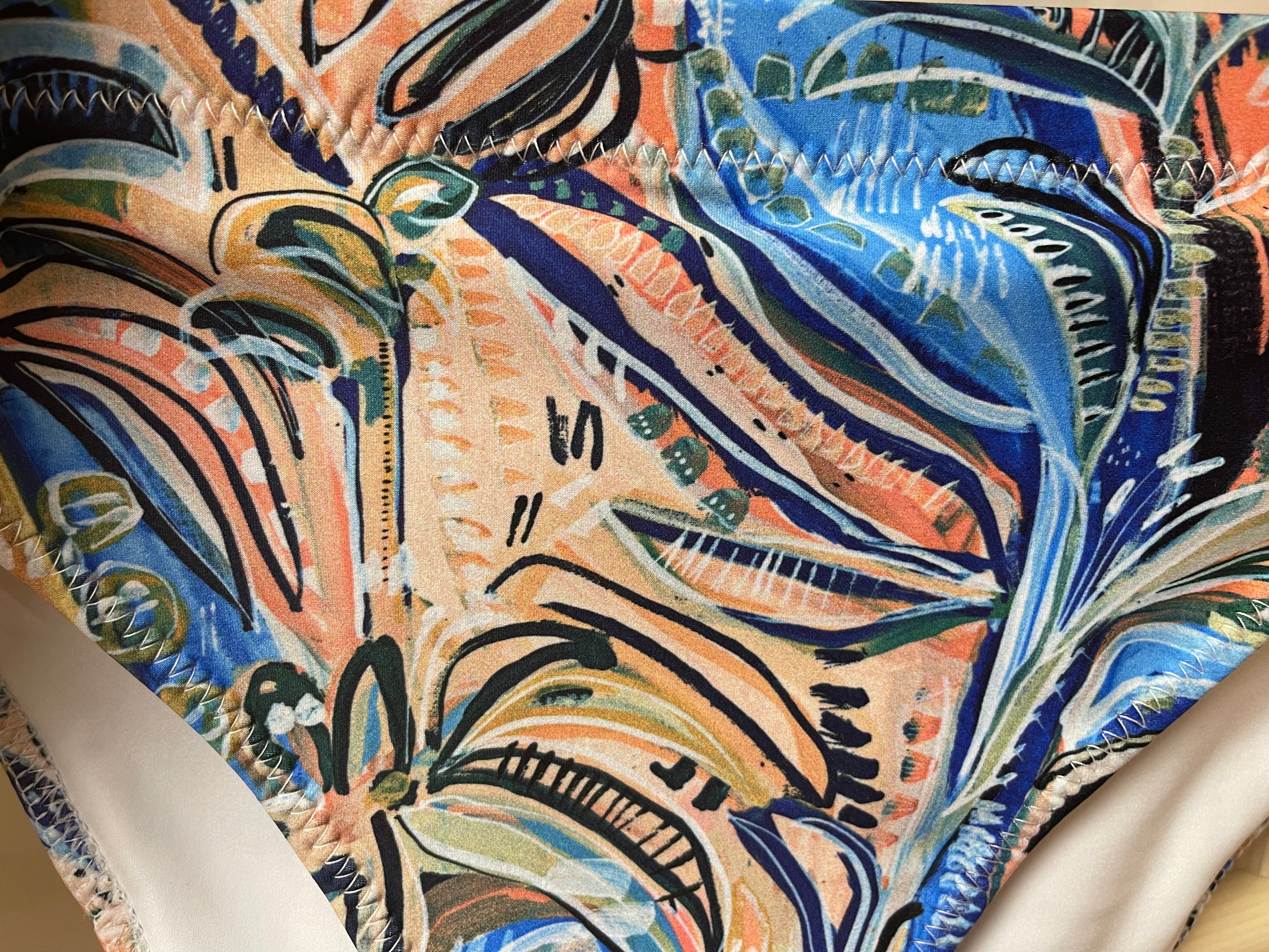 Beach Oasis - 2 piece women's swimsuit separates-Carley Bourne-PaletTheory