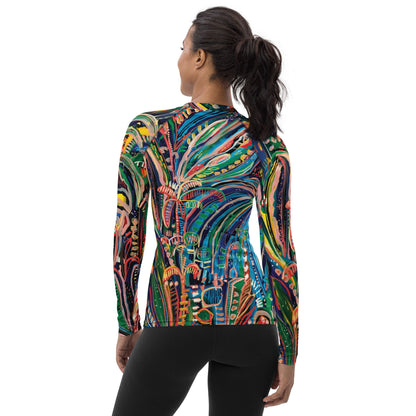 Club Tropicana - Long-sleeve Rashguard women-Carley Bourne-PaletTheory