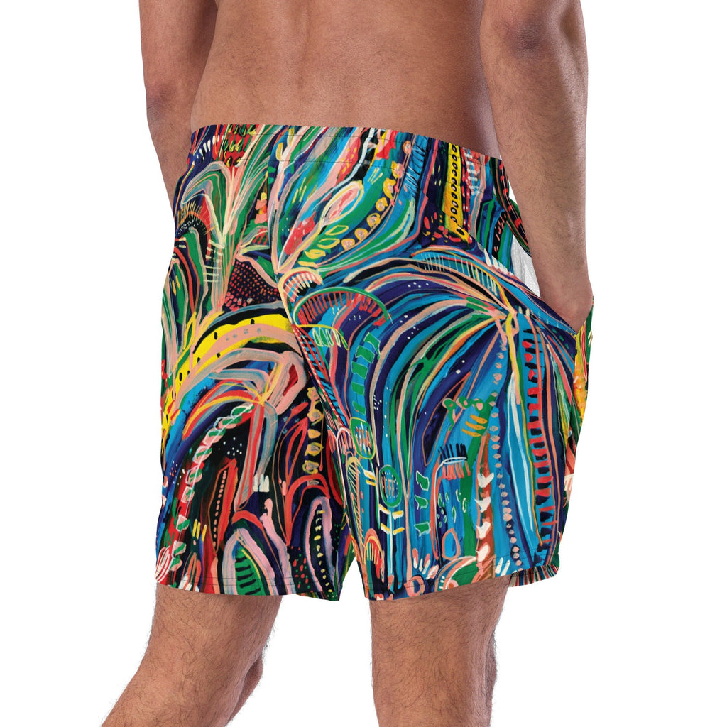 Club Tropicana Men's swim trunks-Carley Bourne-PaletTheory