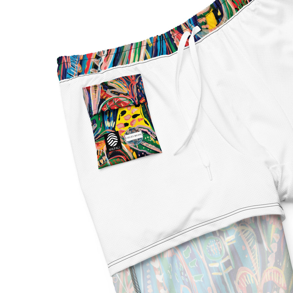 Club Tropicana Men's swim trunks-Carley Bourne-PaletTheory