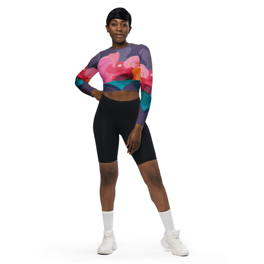 We should all be more Purple - Long-sleeve Crop Rash Guard - Milpali