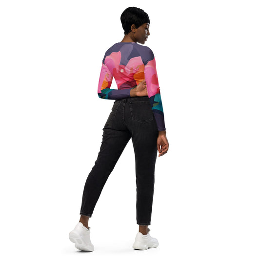 We should all be more Purple - Long-sleeve Crop Rash Guard - Milpali